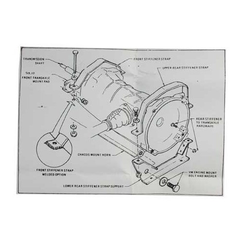  Semi-rigide versnellingsbak riemen kit voor Kever 61 ->" - VS00216-5 