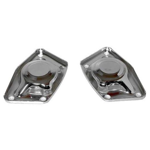  Chromed rear trumpet covers for Volkswagen Beetle 1200, 1300, 60-&gt; - 2 pieces - VS03000 