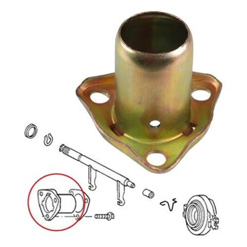     
                
                
    Guide embase de boîte de vitesses pour boîte VW guidée avec trou pour passage d'huile - VS31901
