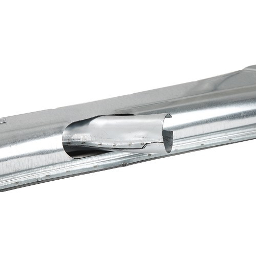 Straight heating duct for VOLKSWAGEN Beetle (-07/1968) - Galvanized - VT11202