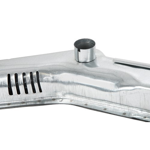 Straight heating duct for VOLKSWAGEN Beetle (-07/1968) - Galvanized - VT11202