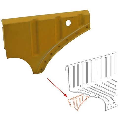     
                
                
    Front right engine sheet metal for Volkswagen Beetle (-07/1960) - VT15901
