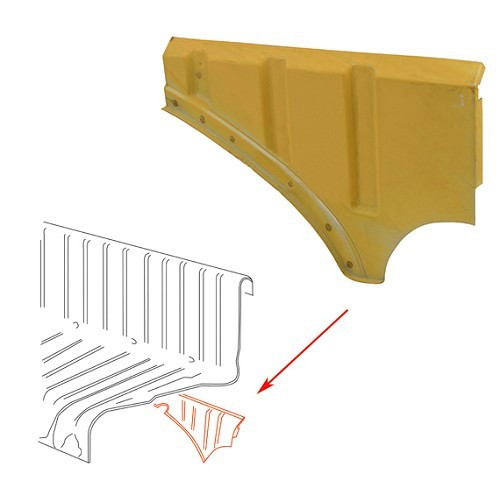     
                
                
    Front left engine sheet metal for Volkswagen Beetle (-07/1960) - VT15902
