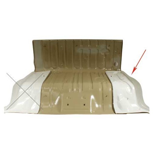     
                
                
    Left-hand shell floor plate corner - VT16711
