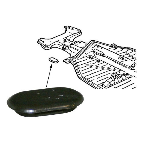     
                
                
    Rubber nose plug for Volkswagen Beetle 1302/03 (08/1971-) - VT16718
