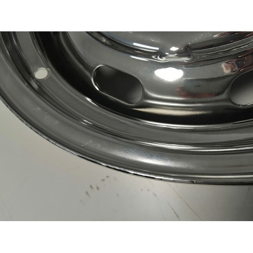 1 Cerchio originale in acciaio cromato a 4 fori 5,5 x 15 - 2a scelta - VX33402