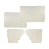 Paneles de puerta de vinilo blanco con bolsillos para Volkswagen Beetle 67-> - 4 piezas