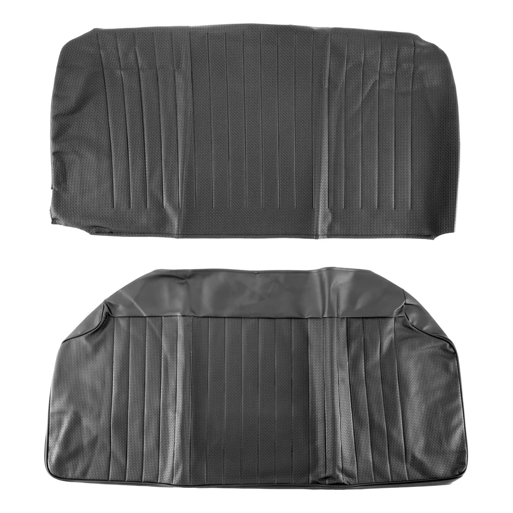 Coprisedili TMI in vinile nero goffrato per Volkswagen Maggiolino Berlina 68 ->72 Europa