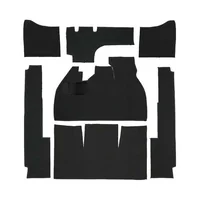 Schwarze Teppiche für Volkswagen Beetle Limousine (07/1957-07/1968), mit Fussstütze