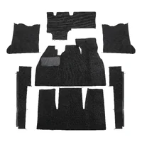 Alfombras negras para Volkswagen Beetle 1200 / 1300 Berlina (08/1968-07/1972), con reposapiés
