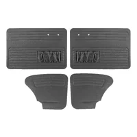 4 paneles de puerta TMI en vinilo negro liso (11) para Volkswagen Cox Sedan 65 ->66