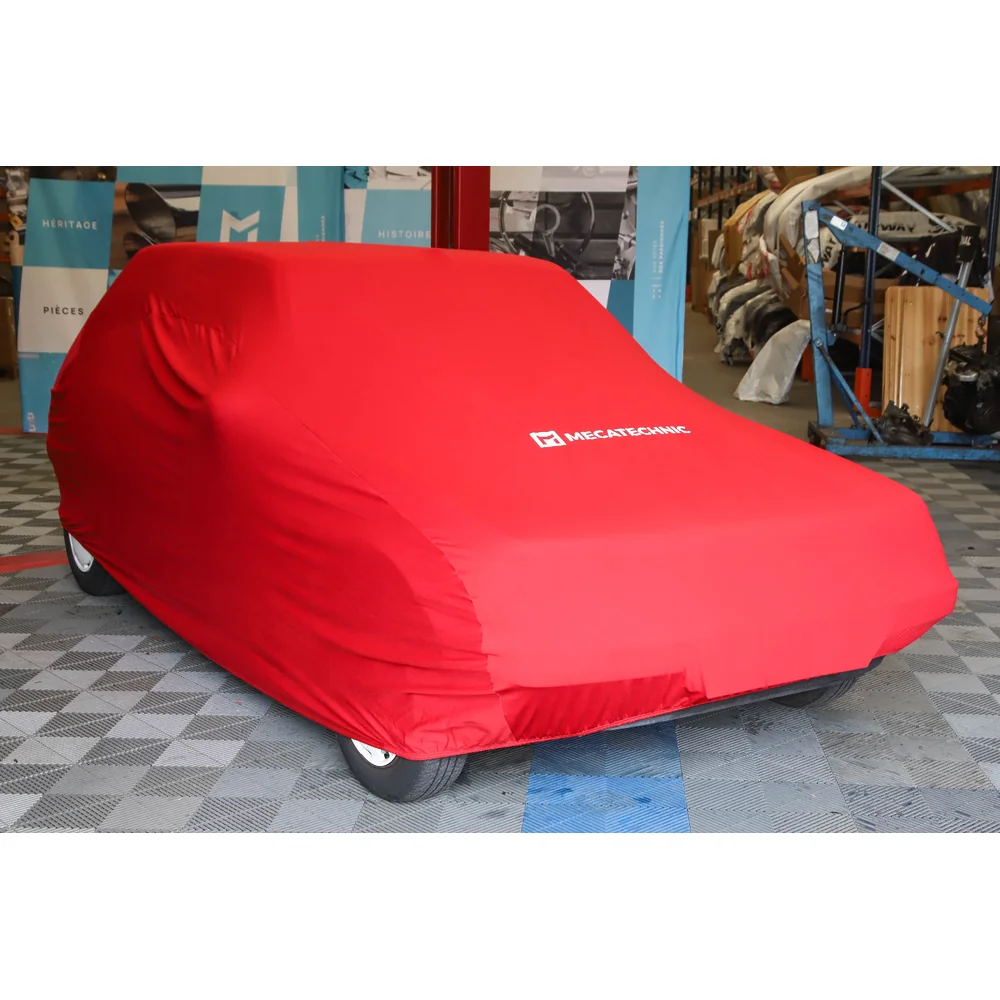 Copri auto interno elasticizzato rosso taglia S per Peugeot 205