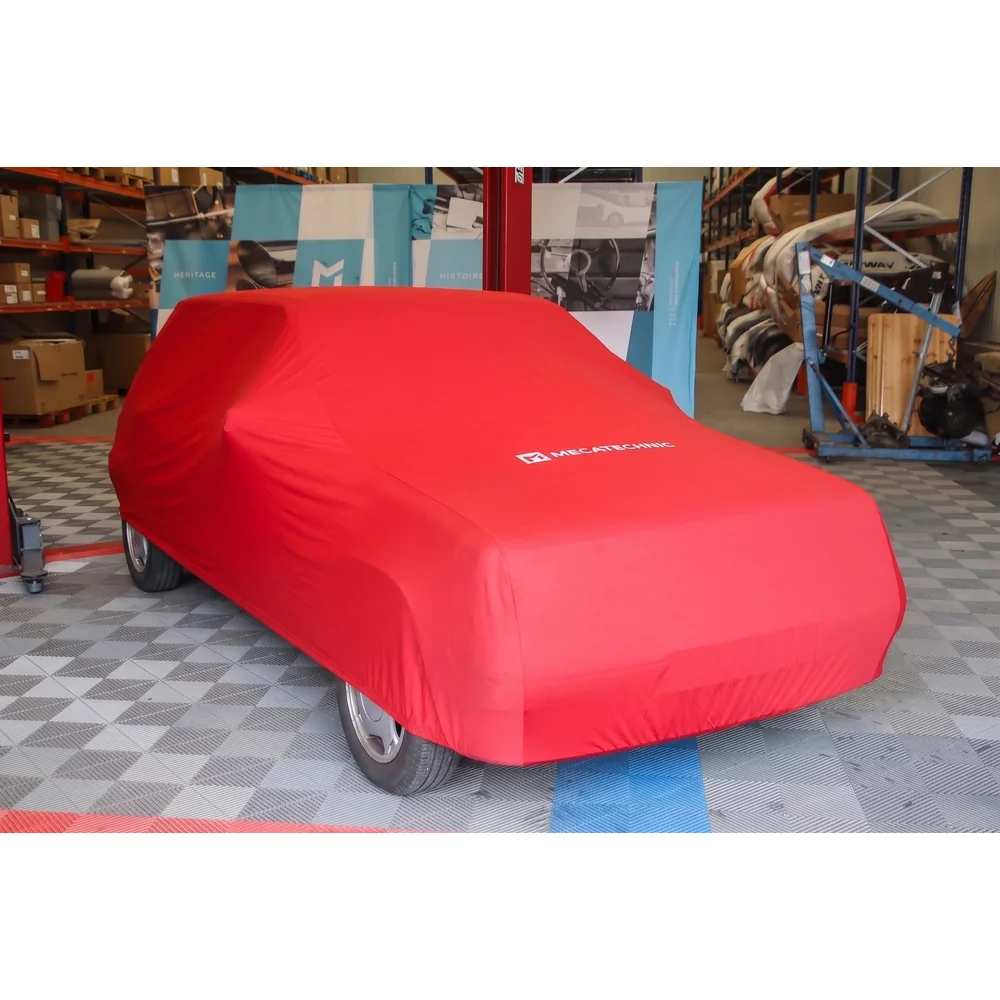 Housse de protection intérieure stretch rouge taille S pour Renault Supercinq