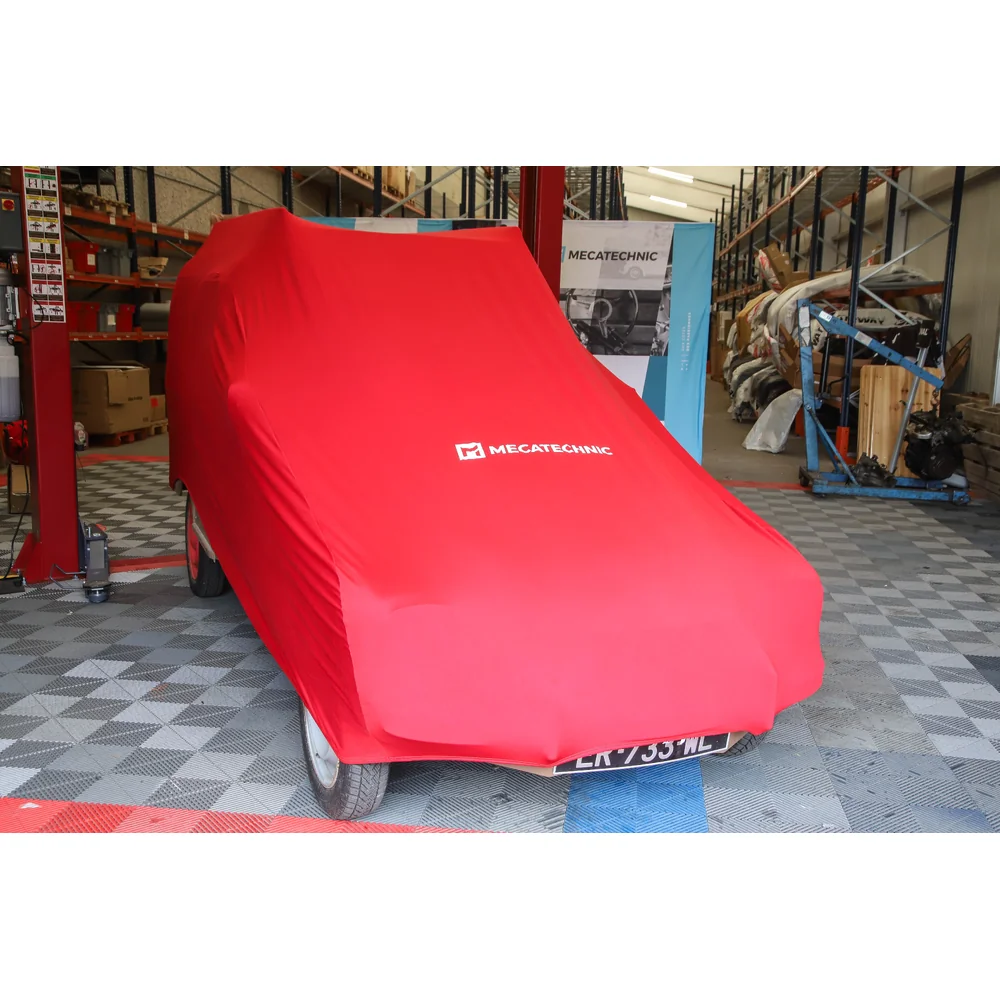 Housse d'intérieur stretch rouge taille M pour Citroën Dyane & Acadiane