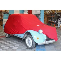Housse stretch rouge taille M pour Citroën 2CV 4/6