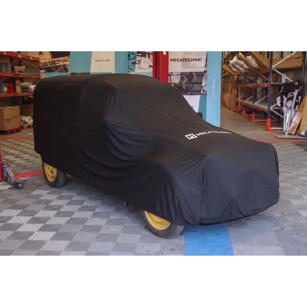 Housse d'intérieur stretch noire taille M pour Citroën 2CV Fourgonnette