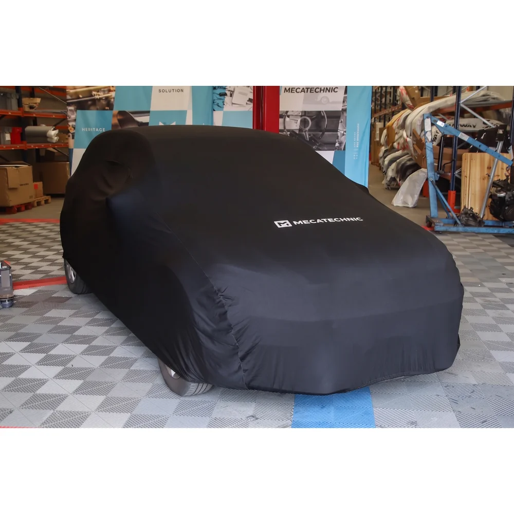 Funda de protección extensible negra talla M para Volkswagen Polo 6R