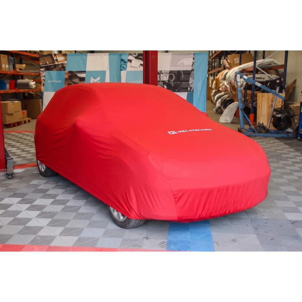 Copri auto interno stretch taglia M rosso per Peugeot 206