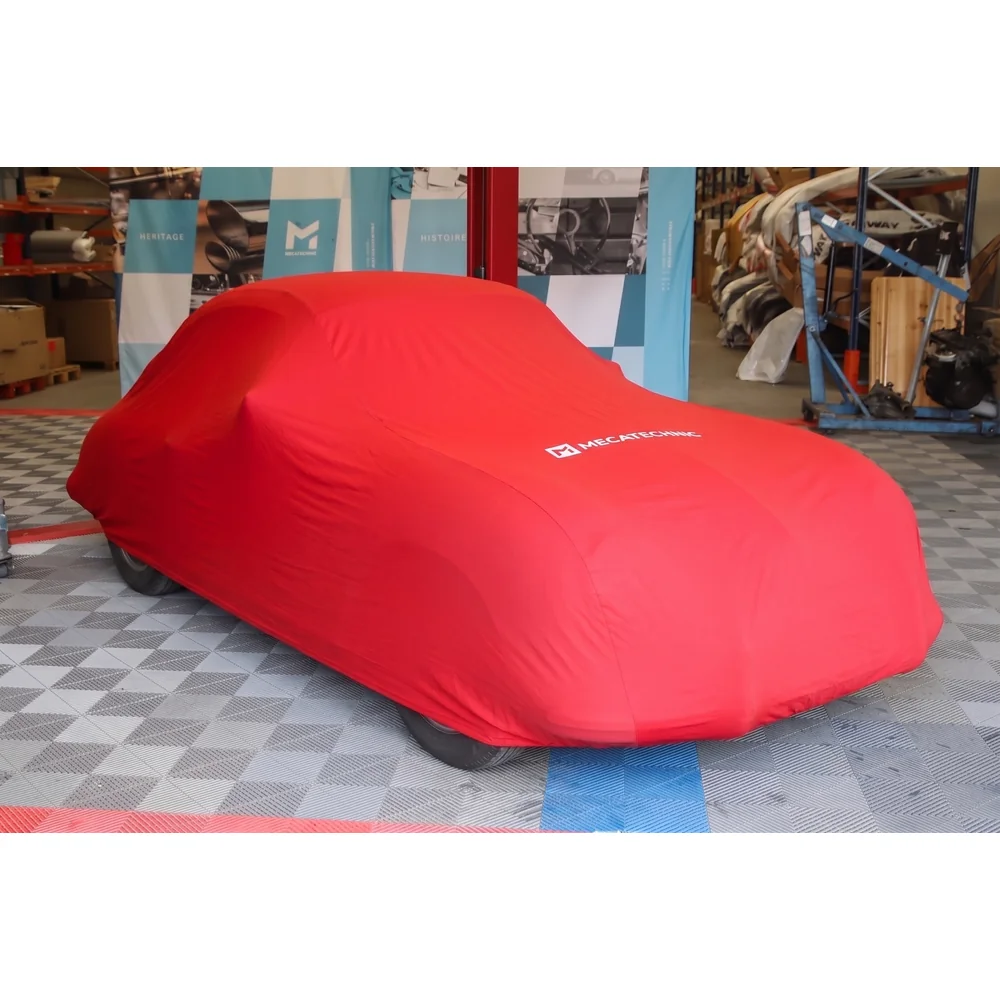 Copri auto interno stretch rosso taglia M (400x165x119) per Porsche 356