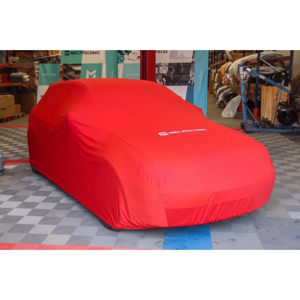 Copri auto interno stretch rosso taglia L (430x170x119) per Audi A3 (8L)