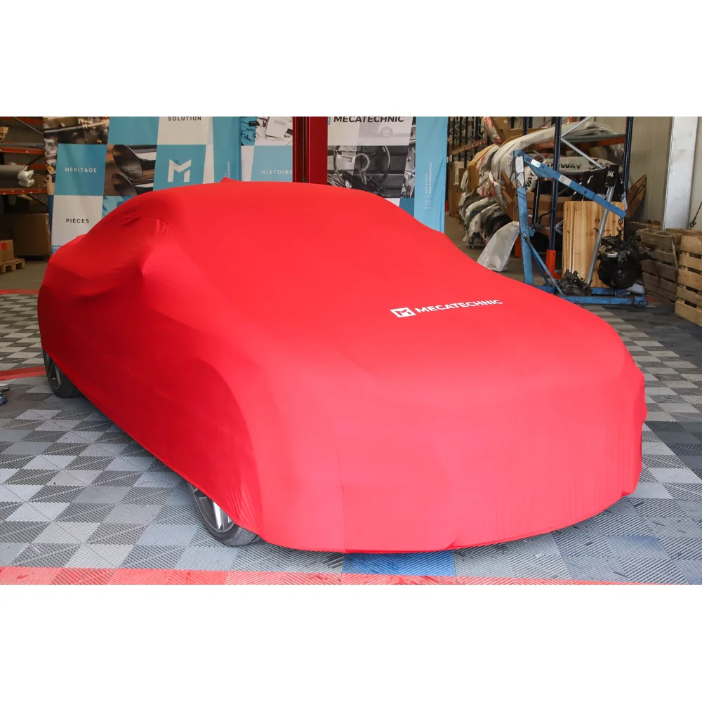 Red stretch indoor cover size L for Audi TT (8J)