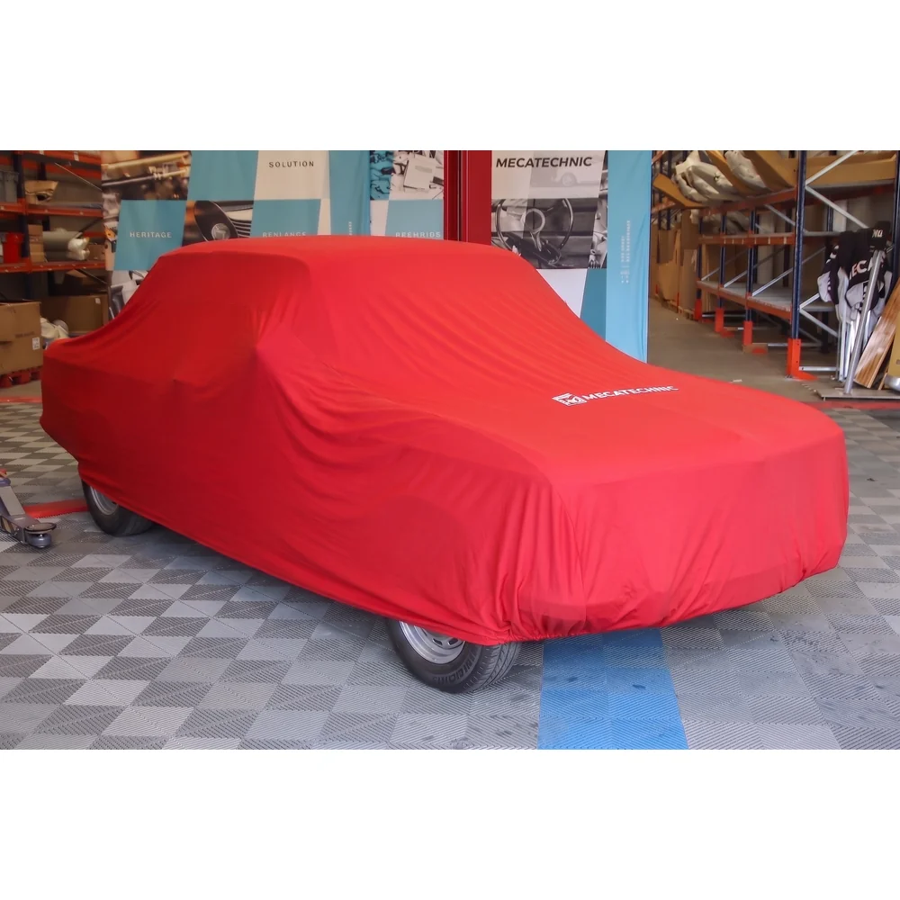 Copri auto stretch rosso taglia L (430x170x119) per BMW Serie 2 E10