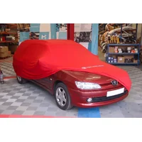 Rote Stretchschutzhülle Größe L (430x170x119) für Peugeot 306