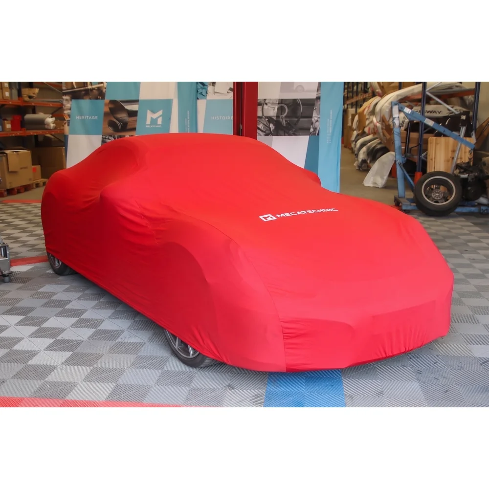 Stretchhoes binnenin maat L rood voor Porsche Cayman 981