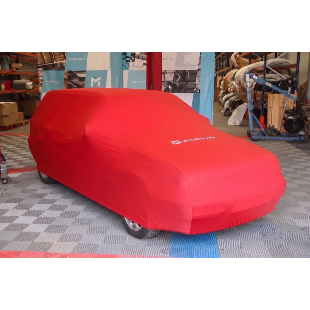 Red stretch cover size L (430x170x119) for Volkswagen Golf 3