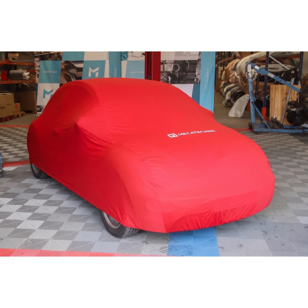 Copri auto elasticizzato rosso taglia L (430x170x119) per Volkswagen New Beetle