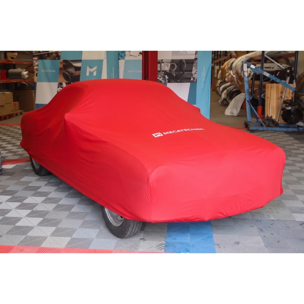 Coprivettura stretch interno rosso taglia L (430x170x119) per Volkswagen Karmann Ghia