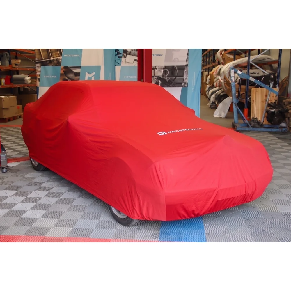 Red stretch cover size XL (460x170x122) for Mercedes Classe C W202