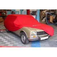 Rote Stretchschutzhülle Größe XL für Peugeot 504