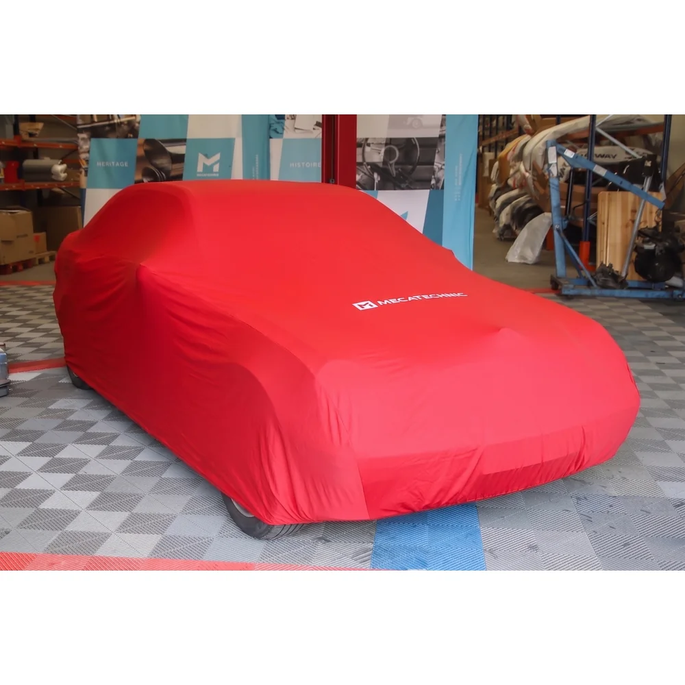 Housse stretch rouge taille XL 460x170x122 pour Mercedes W203