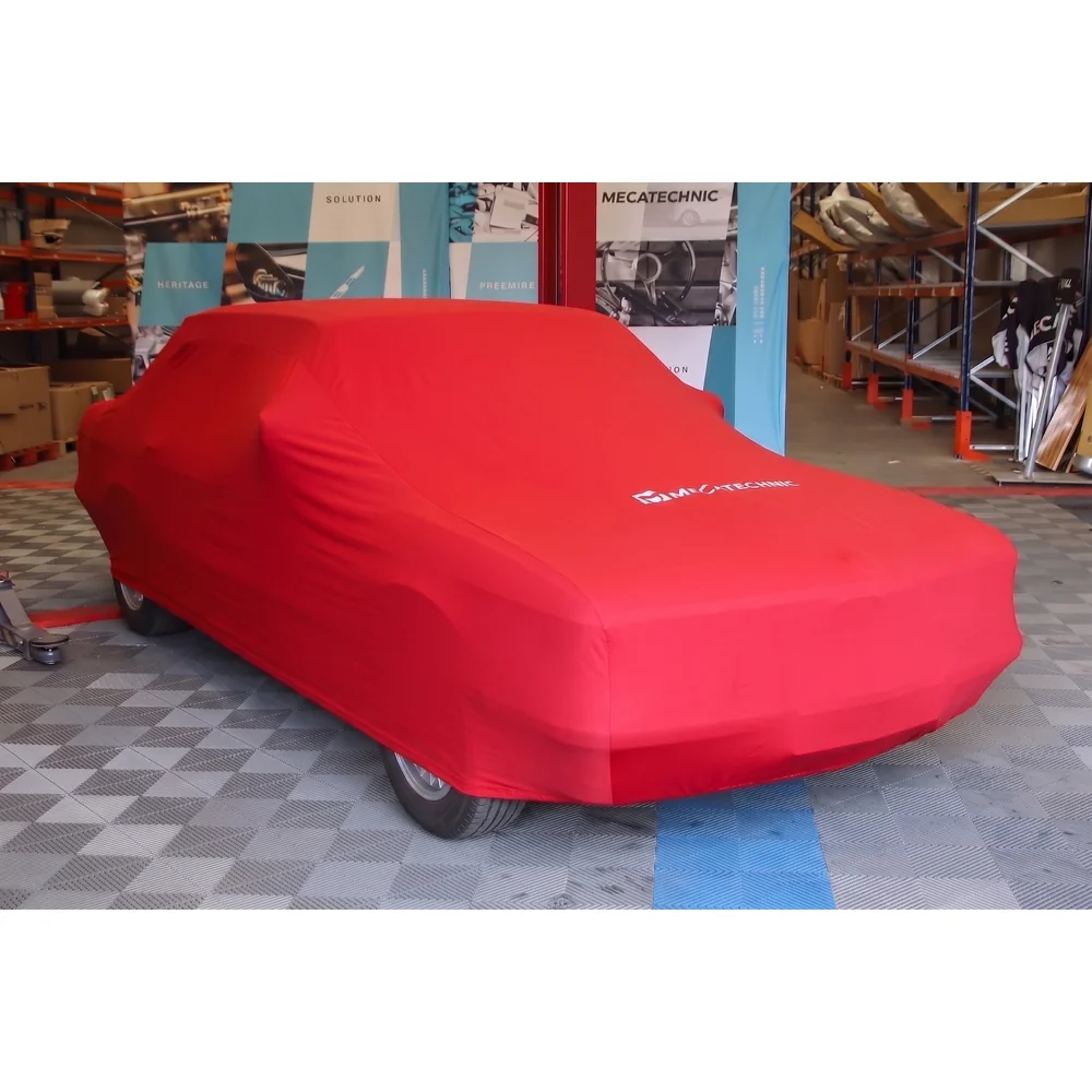 Rote Stretch-Schutzhülle Größe XL (460x170x122) für BMW 5er E28
