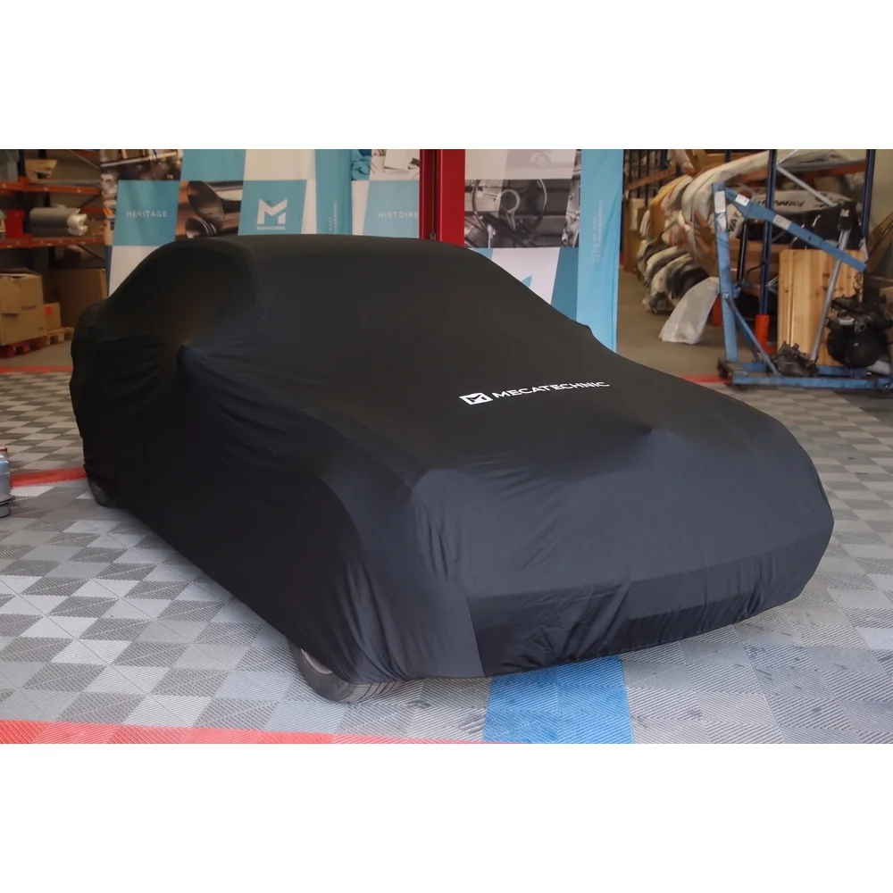 Schwarze Stretch-Innenschutzhaube Größe XL für Mercedes W203