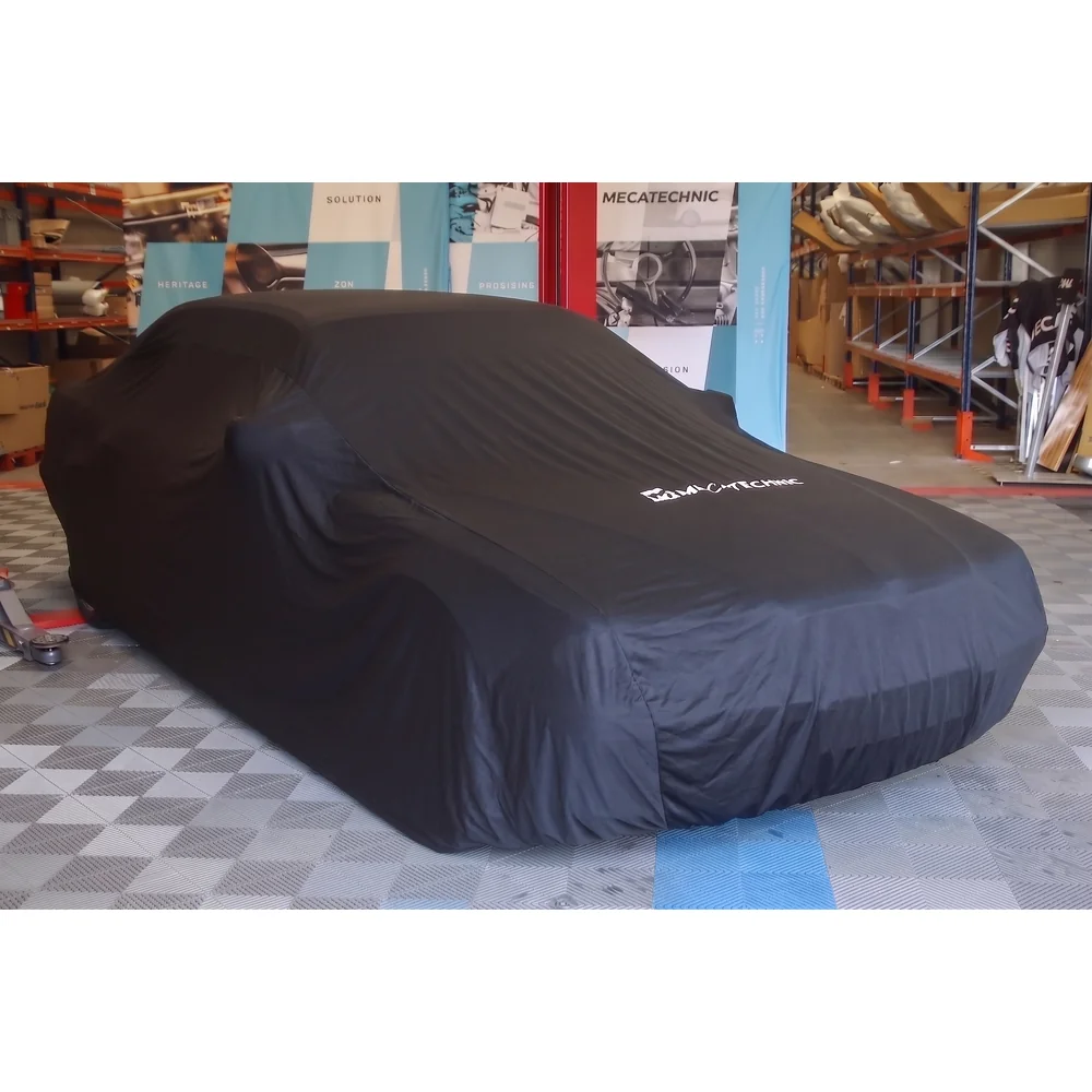 Schwarze XXL-Stretch-Innengarage 490x178x122 für BMW Serie 7 E38