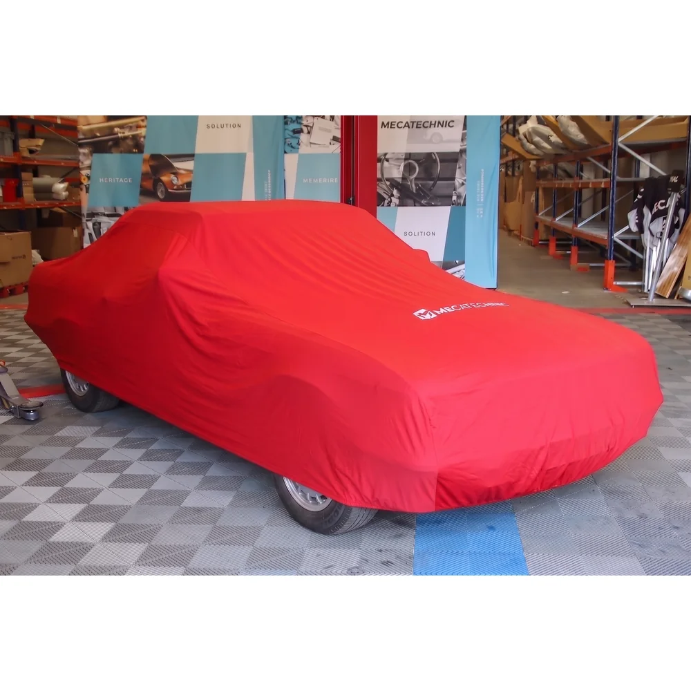 Stretch-Schutzhülle Innenraum rot Größe XL 460x170x122 für Mercedes SL R107