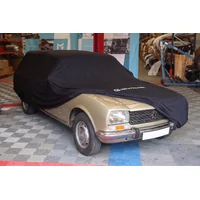 Schwarze Stretch-Innengarage Größe XL (460 x 170 x 122) für Peugeot 504