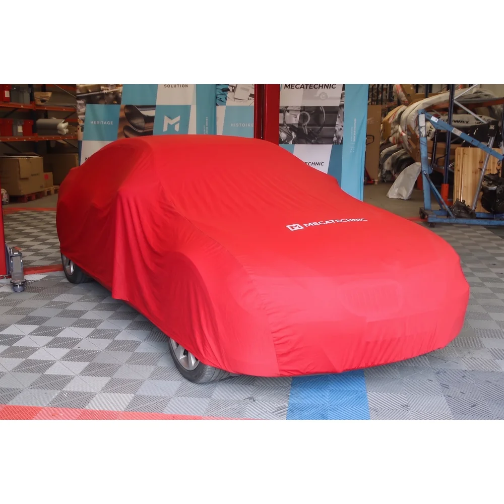 Rode stretch binnenhoes maat XXL voor BMW Serie 6 E63 E64