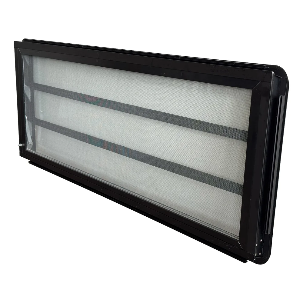 Ventanillas tipo Westfalia con rejilla para VOLKSWAGEN Transporter T25 (05/1979-07/1992) - Botón a la izquierda
