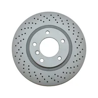 Discos de freno delanteros ventilados y perforados Zimmermann de 315 x 28 mm para BMW Serie 3 E36 M3 (03/1992-08/1999) —el juego—