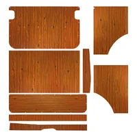 Painéis de porta em madeira do tipo Westfalia HELSINKI para VOLKSWAGEN Combi Bay Window (08/1967-07/1979)