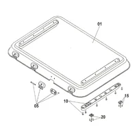 Conjunto de pontes para domos de clarabóia Heki 3 e 3 SEITZ-DOMETIC - BG1278