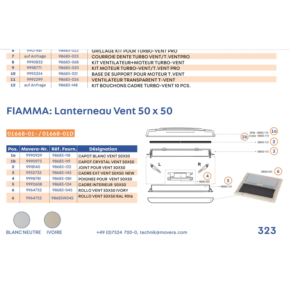 FIAMMAROLLO VENT 500x500 white cassette blind