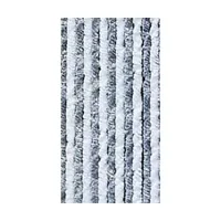 Rideau anti insecte chenillé 205x56 mm pour camping-car - Gris blanc