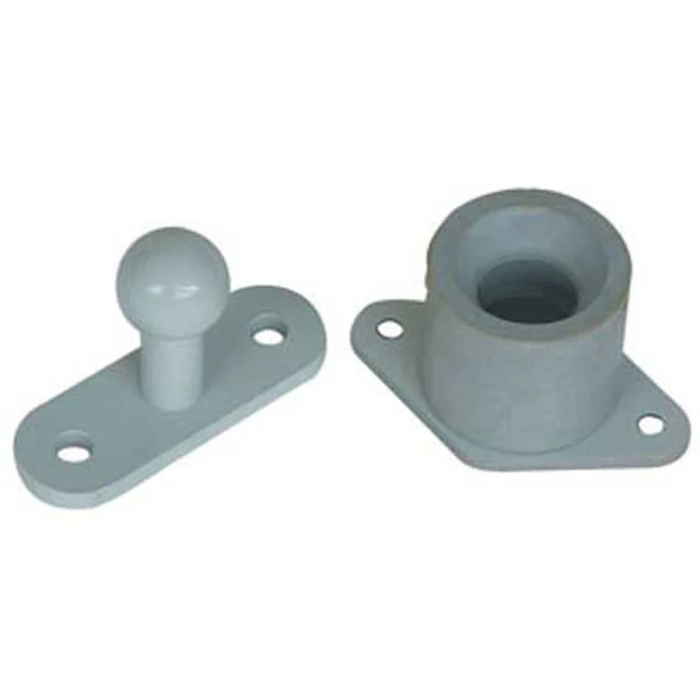 Bisagra de puerta exterior de 3 piezas Gris FIAMMA PORTA PUERTA