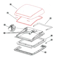 Pulsador para Mini Heki Plus/Style DOMETIC
