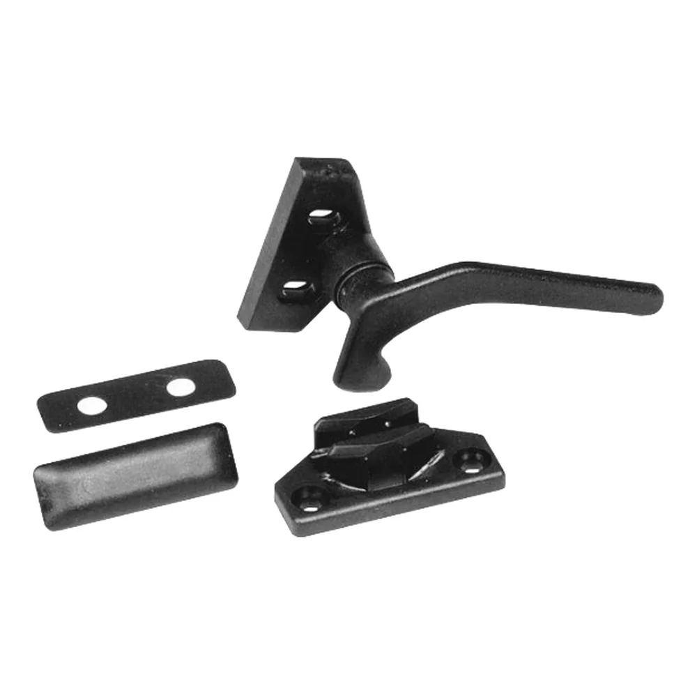Cerradura Polyfix completa negra bahía Polyplastic - entre eje fijación: 20 mm.