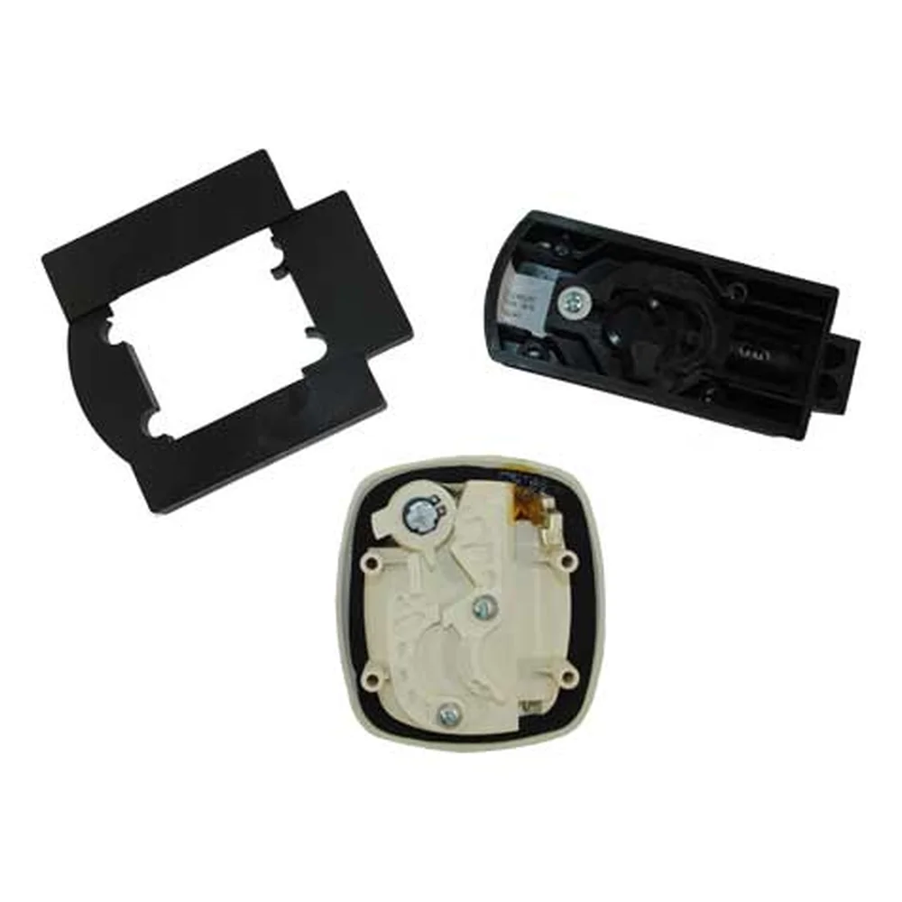 Square garage door lock white